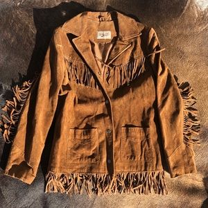 Winlit, Vintage 1970s suede fringe jacket